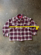 Vintage 1980s PENDLETON Wool Loop Collar Board Shirt Sz XL