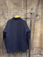 BARBOUR 'Bedale' Navy Blue Wool Zip-Up Jacket Sz. M