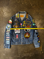 Vintage 1980s LEVI'S Motorcycle Club Denim Jacket Sz M