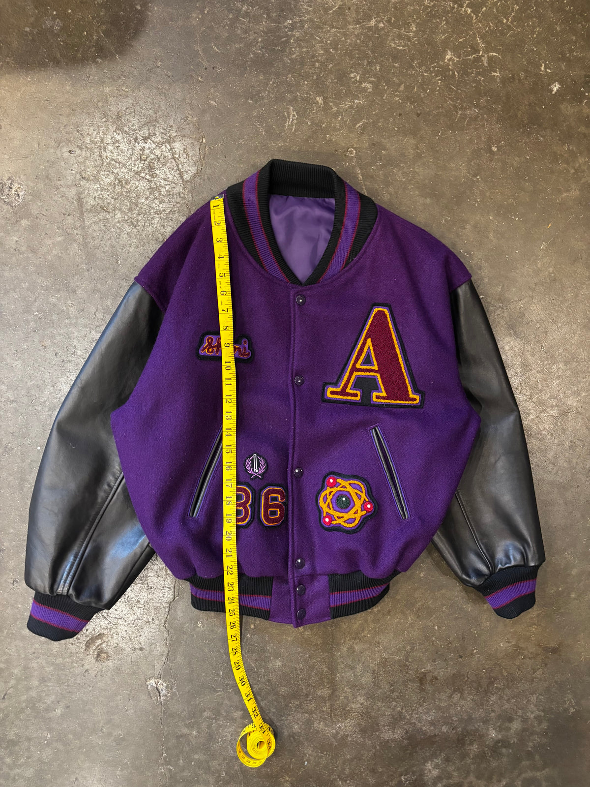 Vintage 1980s ALDUS ENGINEERING Varsity Jacket Sz. S