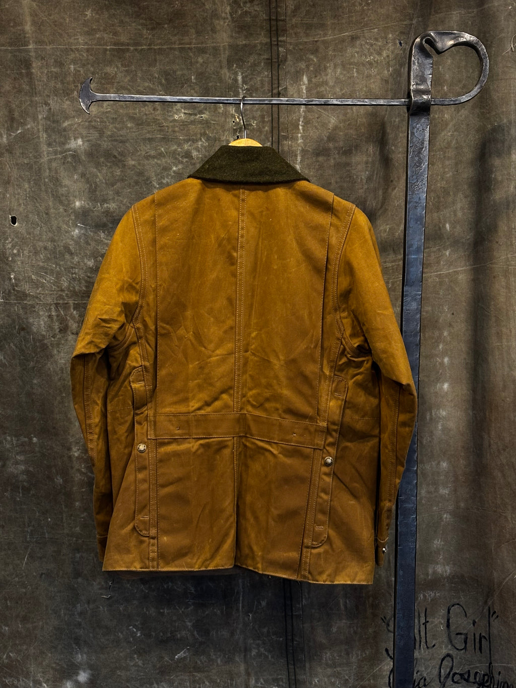 Vintage Y2K FILSON Half-Moon Tin Cloth Field Coat Sz. XS/S
