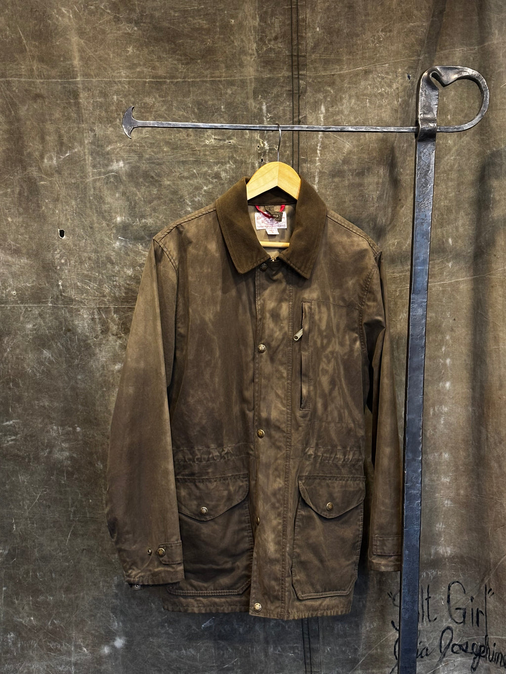 Vintage FILSON Tin Cloth Mile Marker Coat Sz. M