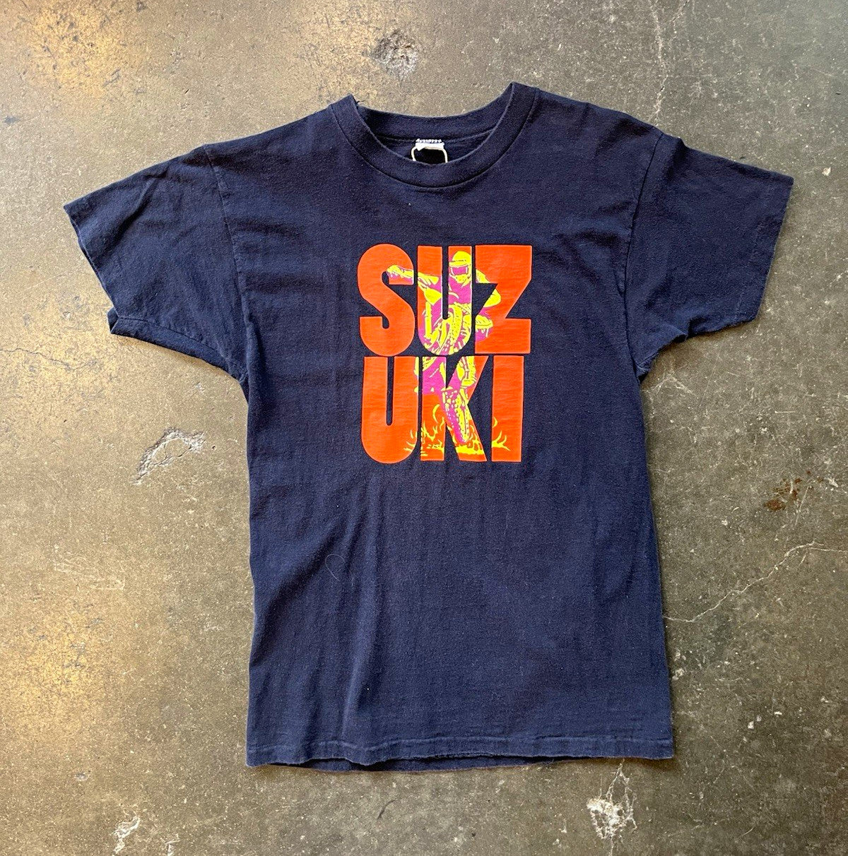 Vintage 70s Mayo Spruce Suzuki Tee Sz M