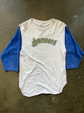 Vintage Champion Seattle Mariners MLB 3/4 Sleeve Raglan Shirt  Sz L 